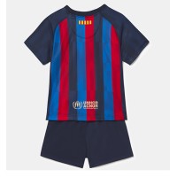 Dres Barcelona Domaci za djecu 2022-23 Kratak Rukav (+ kratke hlače)